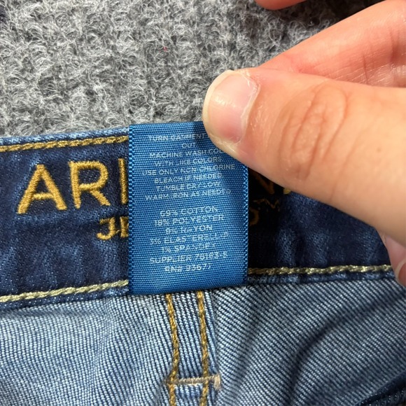 Arizona Jean Co Womens Skinny Jeans Size 11 Dark Wash Stretch Denim Low Rise - Picture 4 of 9